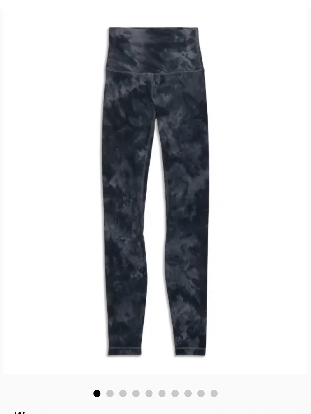 lululemon athletica Black Tie-Dye High-Rise Leggings